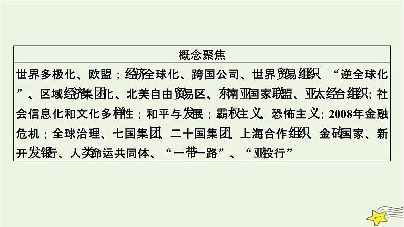 新高考高考历史一轮复习精品课件第13单元第42讲当代世界发展的特点与主要趋势（含解析）06