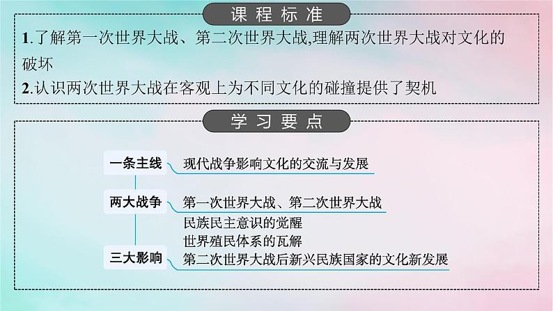 新教材2023_2024学年高中历史第5单元战争与文化交锋第13课现代战争与不同文化的碰撞和交流课件部编版选择性必修302