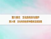 新教材2023_2024学年高中历史第6单元文化的传承与保护第14课文化传承的多种载体及其发展分层作业课件部编版选择性必修3
