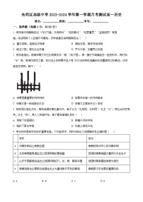 2024深圳光明区高级中学高一上学期10月月考历史试题含解析