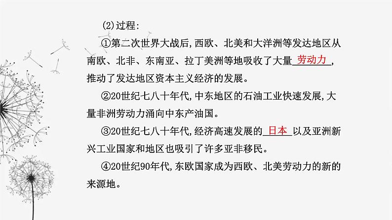 人教版高中历史选择性必修3第三单元人口迁徙、文化交融与认同第八课现代社会的移民和多元文化课件第4页