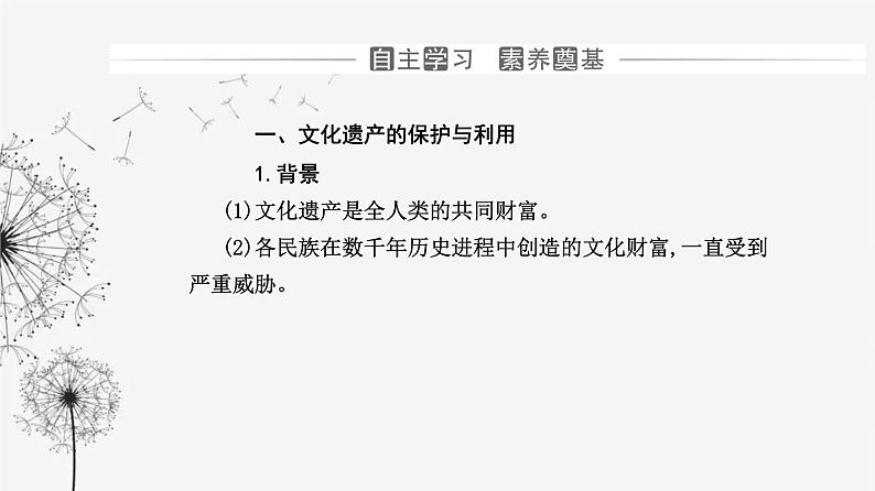 人教版高中历史选择性必修3第六单元文化的传承与保护第十五课文化遗产：全人类共同的财富课件03