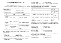 2024湛江第二十一中学高一上学期10月月考试题历史含解析