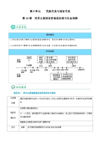 高中历史人教统编版选择性必修1 国家制度与社会治理第六单元 基层治理与社会保障第18课 世界主要国家的基层治理与社会保障精品随堂练习题