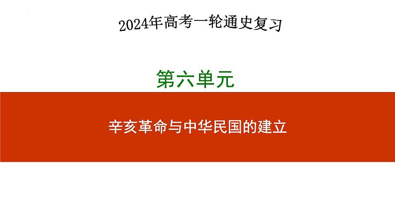 第17讲+++北洋军阀统治时期的政治、经济与文化+-+备战2024年高考历史一轮复习考点知识一遍过（中外历史纲要上）+课件PPT第1页