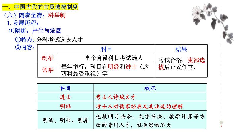 第5课+中国古代的官员选拔与管理（同步课件）-2023-2024学年高二历史同步精品课堂（统编版选择性必修1）第7页