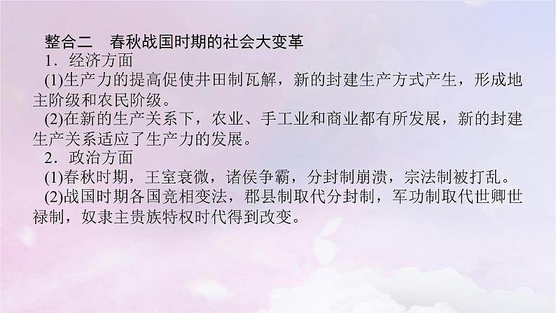 2024版新教材高中历史单元高效整合1第一单元从中华文明起源到秦汉统一多民族封建国家的建立与巩固课件部编版必修中外历史纲要上04
