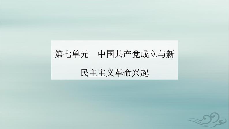 2023_2024学年新教材高中历史第七单元中国共产党成立与新民主主义革命兴起第二十一课南京国民政府的统治和中国共产党开辟革命新道路课件部编版必修中外历史纲要上第1页