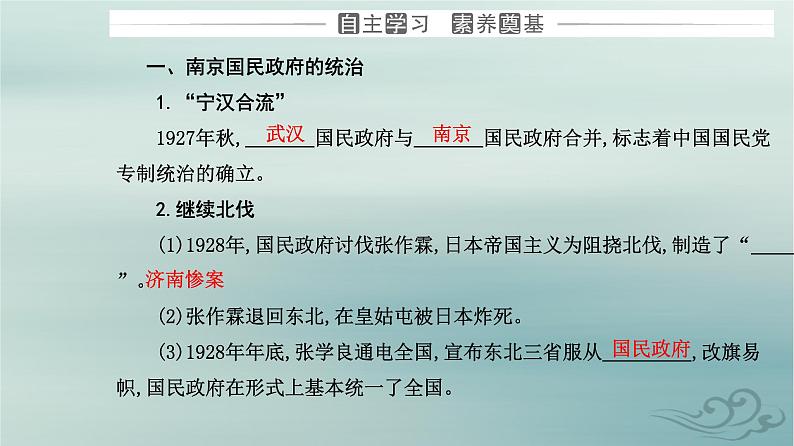 2023_2024学年新教材高中历史第七单元中国共产党成立与新民主主义革命兴起第二十一课南京国民政府的统治和中国共产党开辟革命新道路课件部编版必修中外历史纲要上第3页