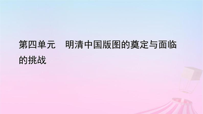 新教材适用2023_2024学年高中历史第4单元明清中国版图的奠定与面临的挑战第12课从明朝建立到清军入关课件部编版必修中外历史纲要上01