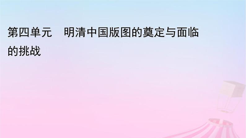 新教材适用2023_2024学年高中历史第4单元明清中国版图的奠定与面临的挑战第13课清朝前中期的鼎盛与危机课件部编版必修中外历史纲要上01