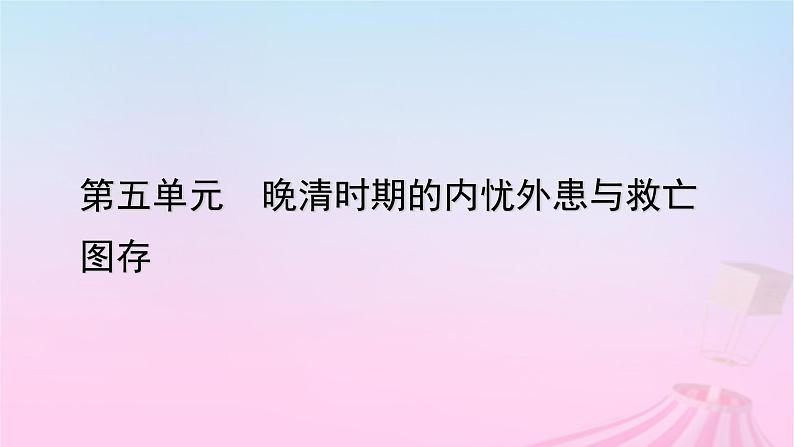 新教材适用2023_2024学年高中历史第5单元晚清时期的内忧外患与救亡图存第15课两次鸦片战争课件部编版必修中外历史纲要上01