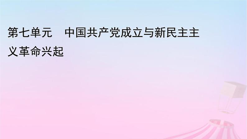 新教材适用2023_2024学年高中历史第7单元中国共产党成立与新民主主义革命兴起第21课南京国民政府的统治和中国共产党开辟革命新道路课件部编版必修中外历史纲要上第1页
