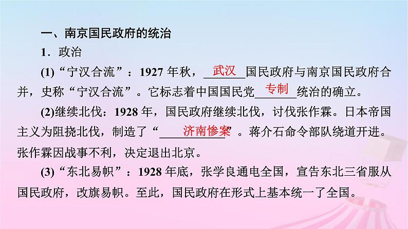 新教材适用2023_2024学年高中历史第7单元中国共产党成立与新民主主义革命兴起第21课南京国民政府的统治和中国共产党开辟革命新道路课件部编版必修中外历史纲要上第8页