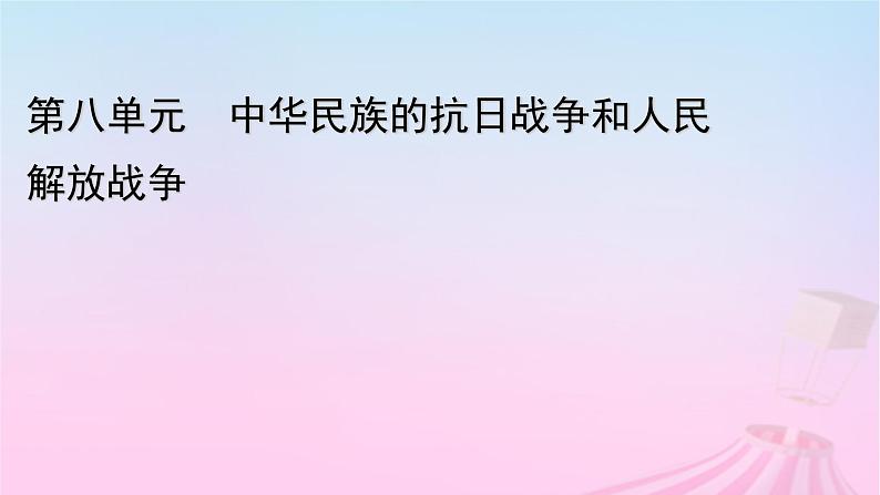 新教材适用2023_2024学年高中历史第8单元中华民族的抗日战争和人民解放战争第22课从局部抗战到全国抗战课件部编版必修中外历史纲要上第1页