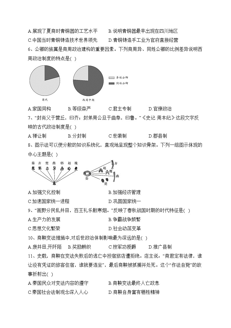 大同市第一中学校2023-2024学年高一上学期10月学情检测历史试卷(含答案)02