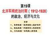 第19课 北洋军阀统治时期的政治、经济与文化课件 (5)