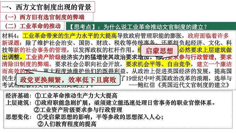 第6课 西方的文官制度课件第7页