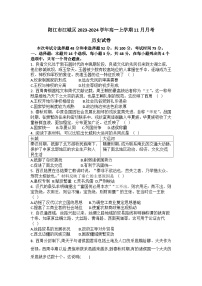 广东省阳江市江城区2023-2024学年高一上学期11月月考历史试卷（含答案）