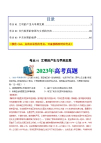 十年(14-23)高考历史真题分项汇编专题11  古代文明的产生、发展与中古时期的世界（含解析）