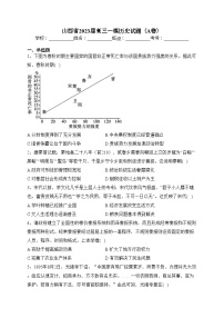 山西省2023届高三一模历史试题（A卷）(含答案)