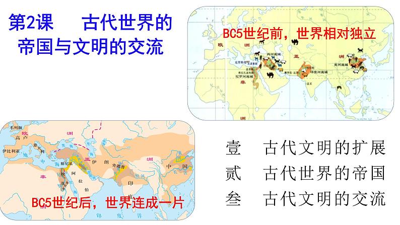 第2课 古代世界的帝国与文明的交流课件--2024届高三统编版（2019）必修中外历史纲要下一轮复习第1页