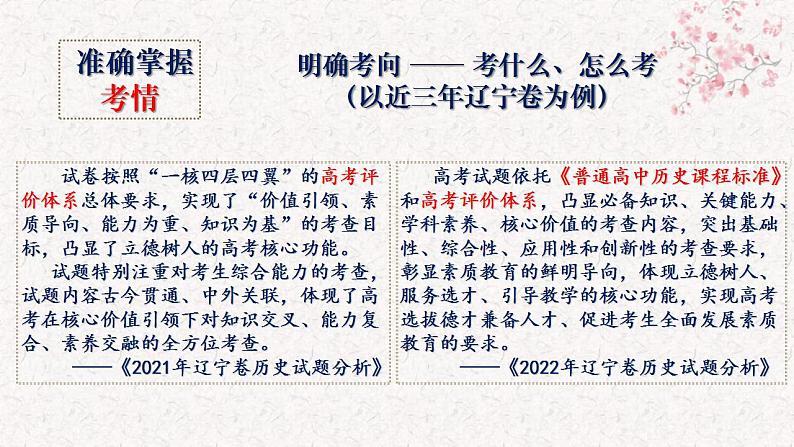 依标为本 强基提能——以近三年辽宁卷为例 课件 2024届新高考历史试题命制特点、方向及复习策略07