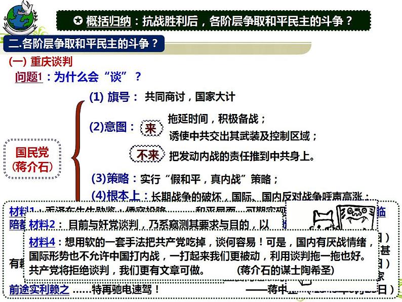 第24课 人民解放战争 课件-2024届高三统编版（2019）必修中外历史纲要上一轮复习第7页