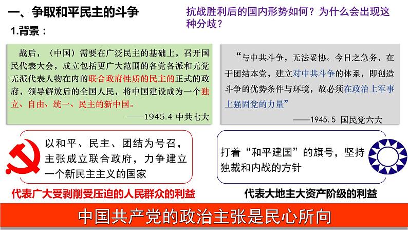 第24课 人民解放战争（精品课件）- 2023-2024学年高一历史同步精品课堂（中外历史纲要上）第5页