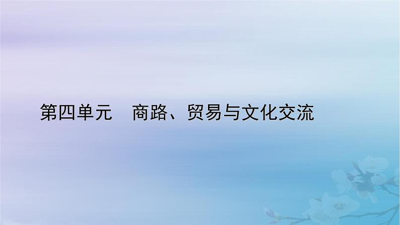 新教材适用2023_2024学年高中历史第4单元商路贸易与文化交流第10课近代以来的世界贸易与文化交流的扩展课件部编版选择性必修301