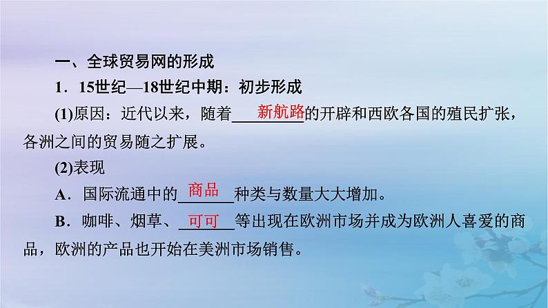 新教材适用2023_2024学年高中历史第4单元商路贸易与文化交流第10课近代以来的世界贸易与文化交流的扩展课件部编版选择性必修307