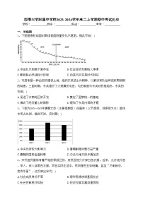 西南大学附属中学校2023-2024学年高二上学期期中考试历史(含答案)