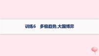 适用于新高考新教材通史版2024版高考历史二轮复习热点专项练训练6多极趋势大国博弈课件