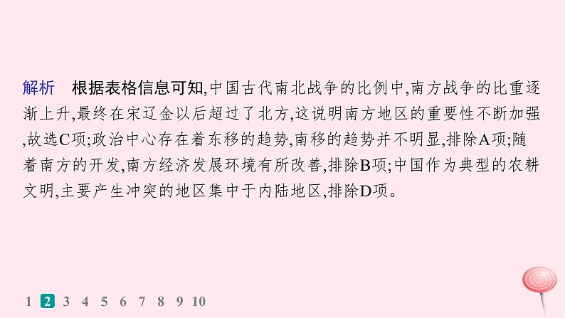 适用于新高考新教材通史版2024版高考历史二轮复习题型强化练训练7图表数据类选择题课件第6页