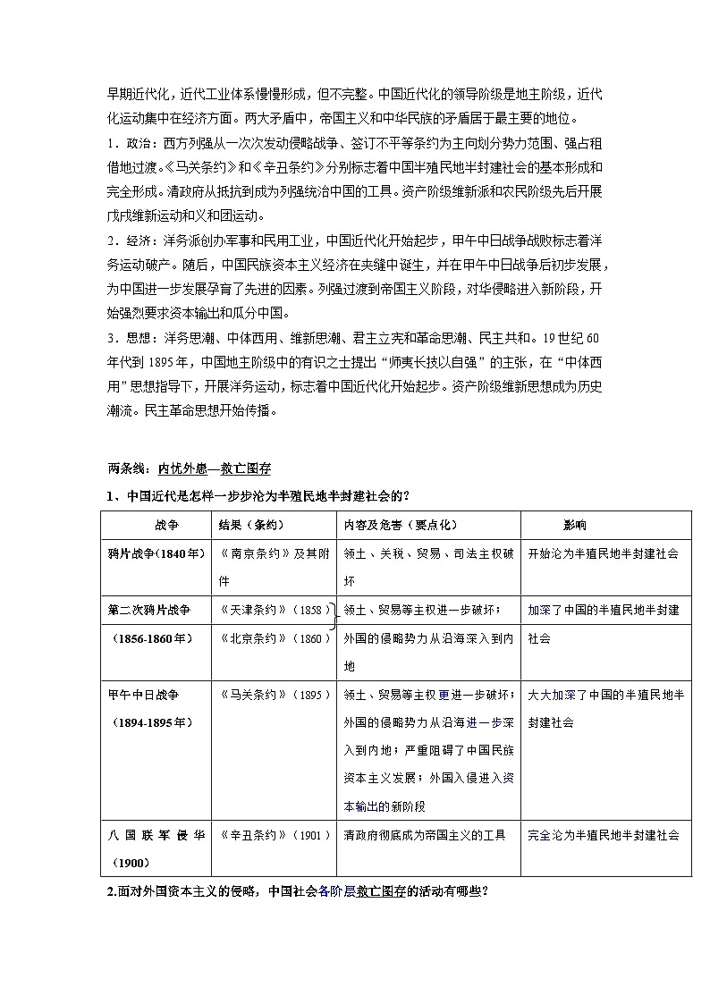 第五单元晚清时期的内忧外患与救亡图存学案02