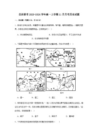 2023-2024学年湖南省岳阳一中等岳汨联考第一学期高一11月月考历史试题含答案