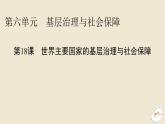 新教材2024版高中历史第六单元基层治理与社会保障第十八课世界主要国家的基层治理与社会保障课件部编版选择性必修1