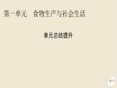 新教材2024版高中历史第一单元食物生产与社会生活单元总结提升课件部编版选择性必修2