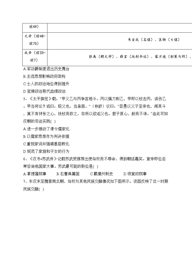 南昌县莲塘第一中学2022-2023学年高二上学期期末检测历史试卷(含答案)02