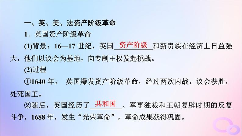 新教材适用2023_2024学年高中历史第4单元资本主义制度的确立第9课资产阶级革命与资本主义制度的确立课件部编版必修中外历史纲要下第8页