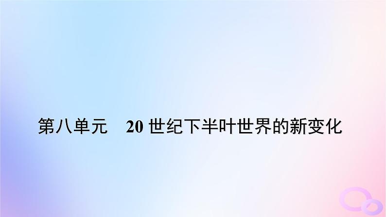 新教材适用2023_2024学年高中历史第8单元20世纪下半叶世界的新变化第21课世界殖民体系的瓦解与新兴国家的发展课件部编版必修中外历史纲要下第1页