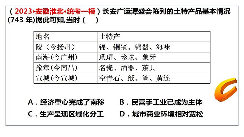 隋唐时期的经济与文化 课件-2024届高三统编版（2019）必修中外历史纲要上一轮复习第7页