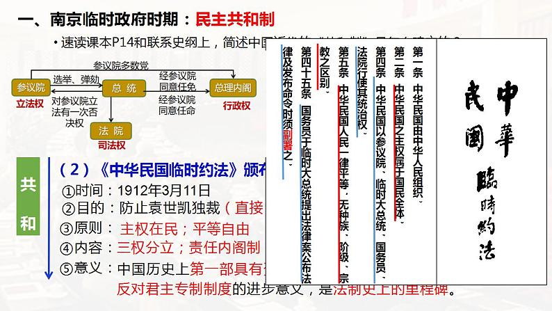 第3课  中国近代至当代政治制度的演变 课件2023-2024学年高二上学期历史统编版（2019）选择性必修107