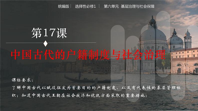 第17课  中国古代的户籍制度与社会治理课件-2023-2024学年高二上学期历史统编版（2019）选择性必修102