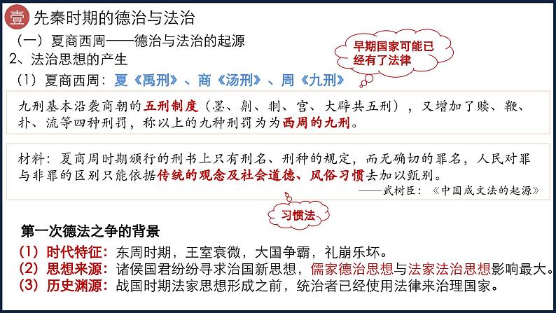 第8课 中国古代的法律与教化 课件--2023-2024学年高二上学期历史统编版（2019）选择性必修106