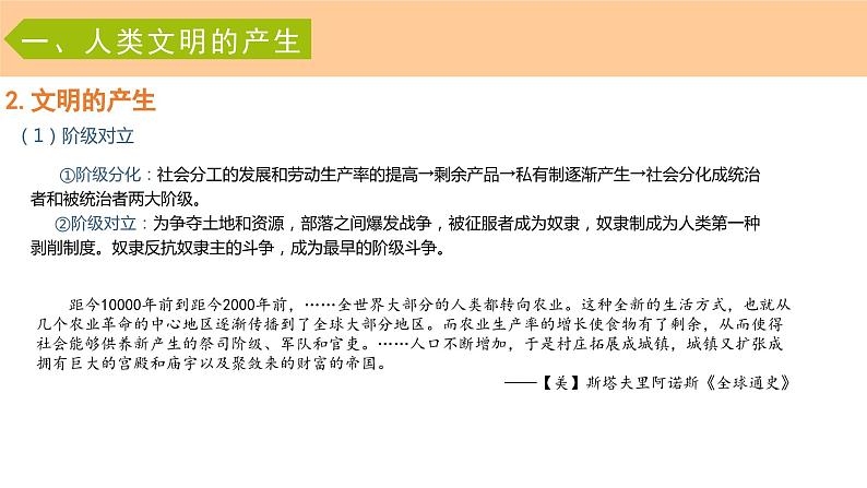 高中历史 统编版必修中外历史纲要（下）同步备课 第一课 文明的产生与早期发展PPT课件+教案05