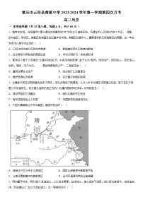 重庆市云阳县南溪中学校2023-2024学年高三上册第四次月考历史试题（含解析）