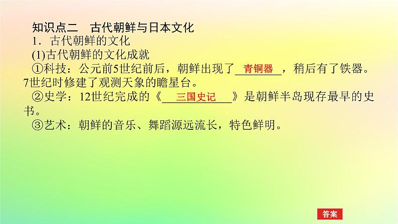 新教材2023版高中历史第二单元丰富多样的世界文化第五课南亚东亚与美洲的文化课件部编版选择性必修308