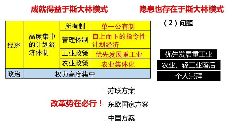 人教统编版 高中历史 必修 中外历史纲要（下）第20课 社会主义国家的发展与变化-课件05