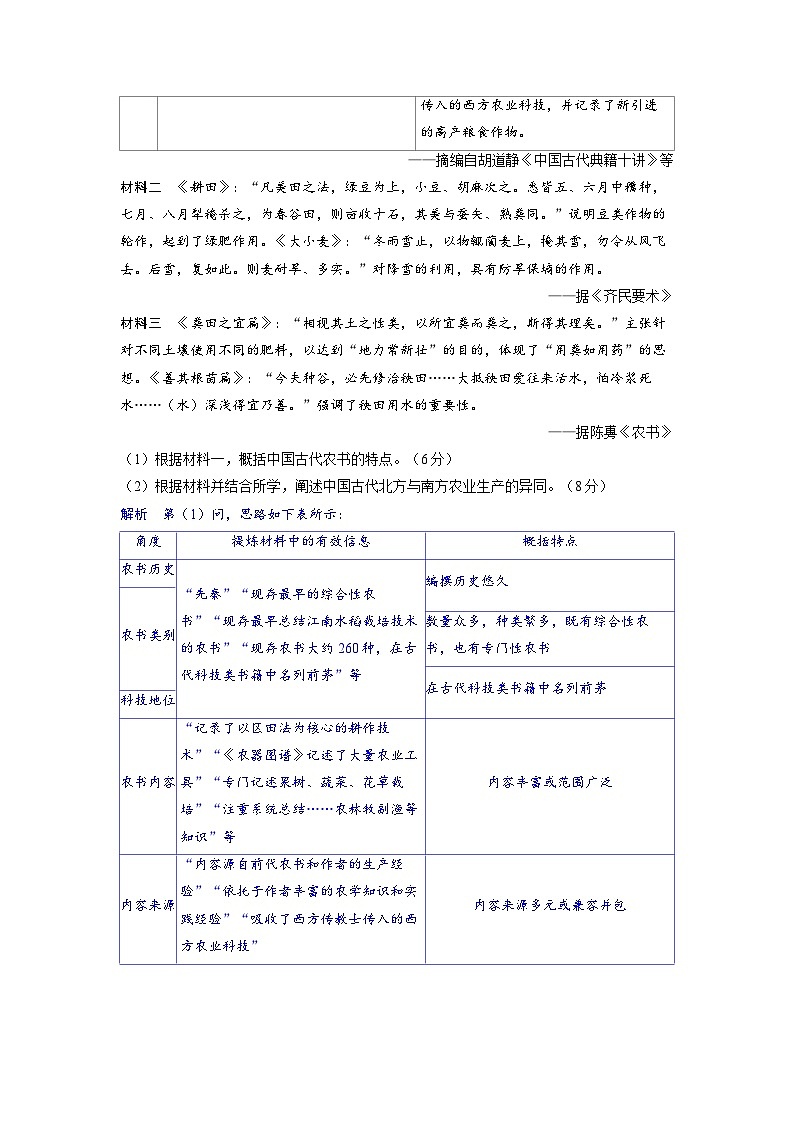 备考2024届高考历史一轮复习强化训练第二十单元食物生产与社会生活第51讲从食物采集到食物生产第2页